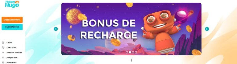 Happy Hugo Casino bonus recharge