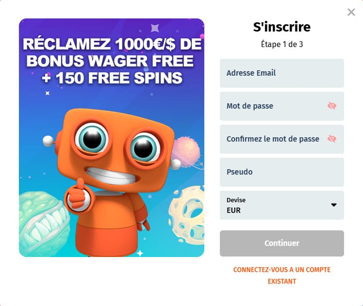 Happy Hugo Casino inscription